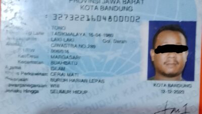 Diduga Tono, Pria yang Identitasnya Tercantum di KTP, Menipu Korban Rp7,5 Juta dengan Modus Penebusan Mobil di Bandung”