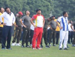 Olahraga Bersama TNI-Polri dan Forkopimda Perkuat Sinergitas di Wilayah Kogartap II/Bandung.*