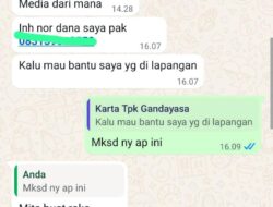 Ketua Tim Pelaksana kegiatan TPK Desa Ganda yasa lecehkan Wartawan