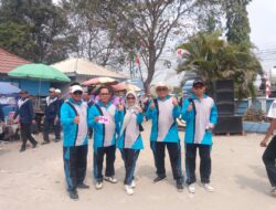 Staff dan kader pkk Desa Cemplang Mengikuti Jadi Peserta Lomba Grak Jalan Santai, Meriahkan HUT RI Ke 81 Tahun Kecamatan jawailn, 